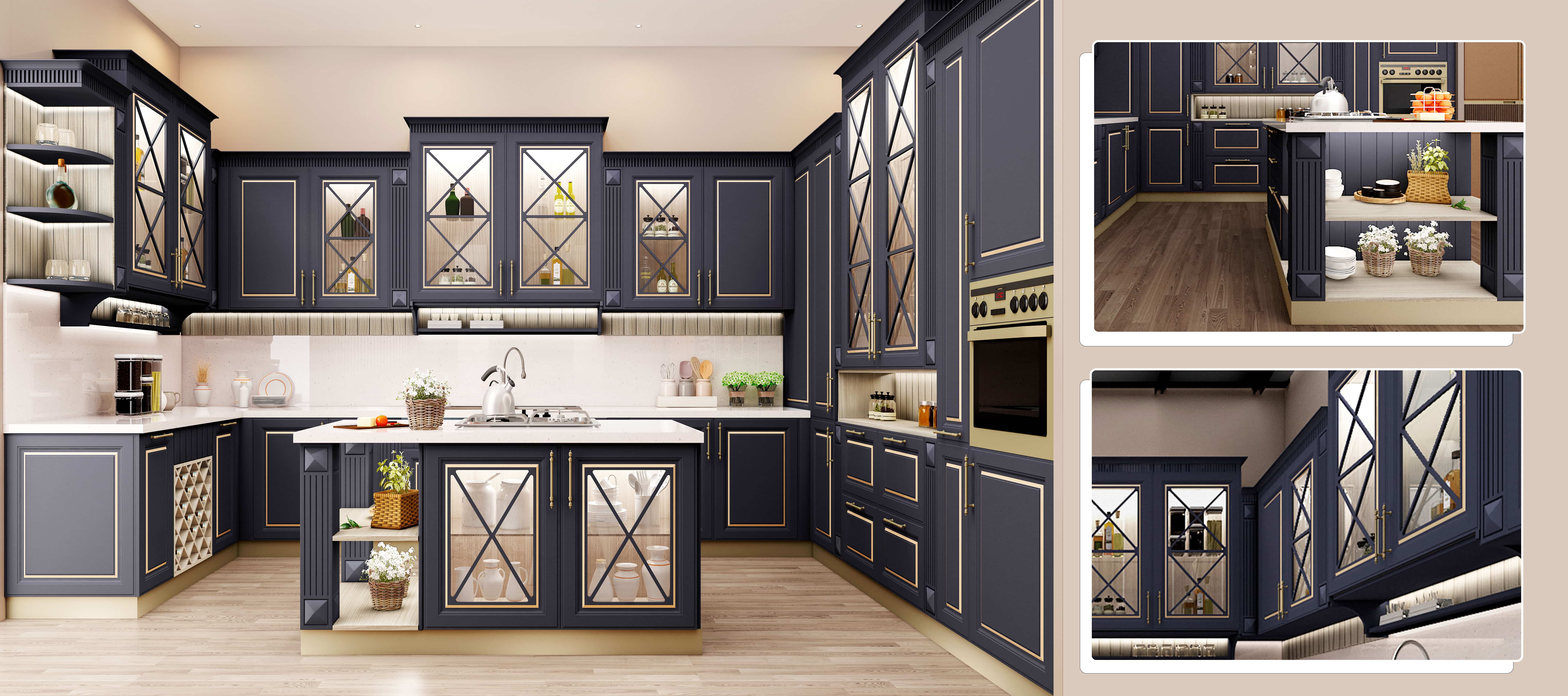 Chalet Bleu Kitchen